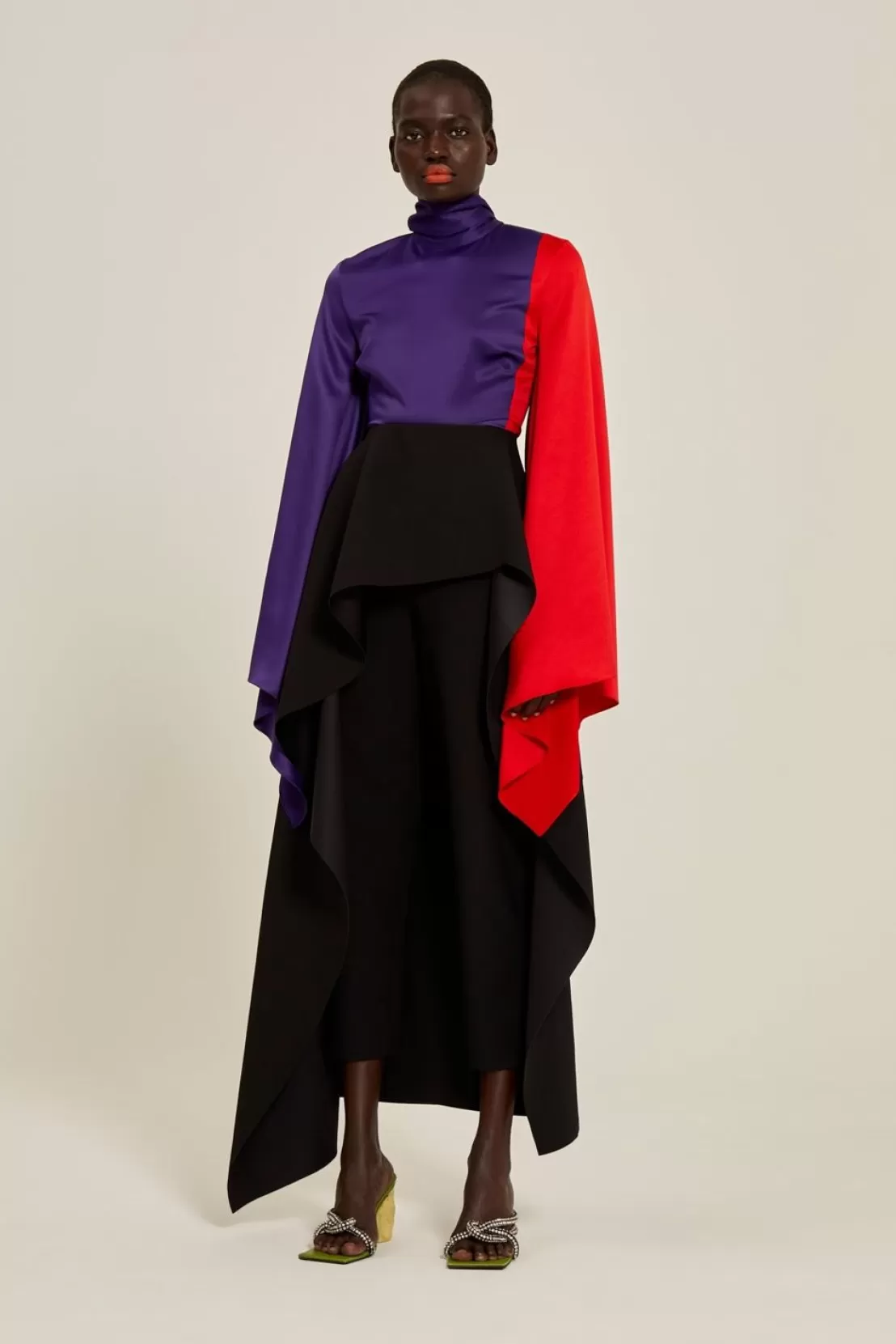 The Ali Top In Colour Block Purple^Solace London Online