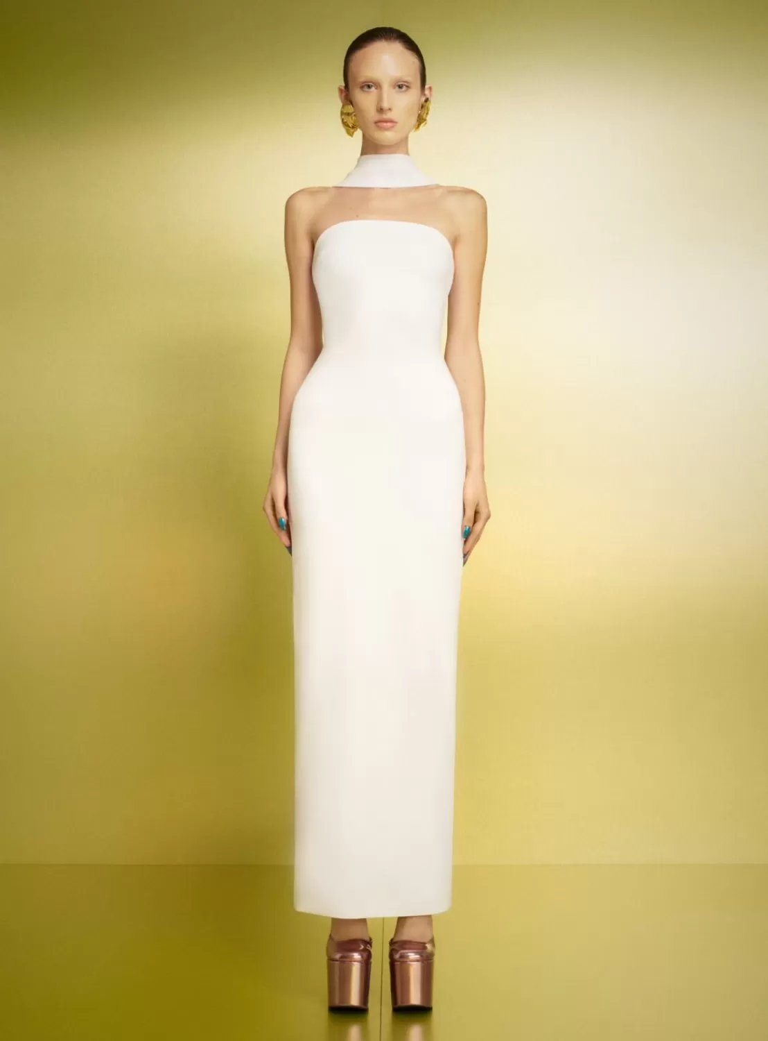 The Amari Maxi Dress In Cream^Solace London Discount