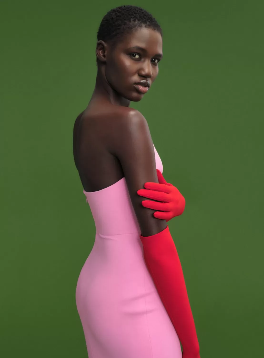 The Audrey Maxi Dress In Bubblegum^Solace London New