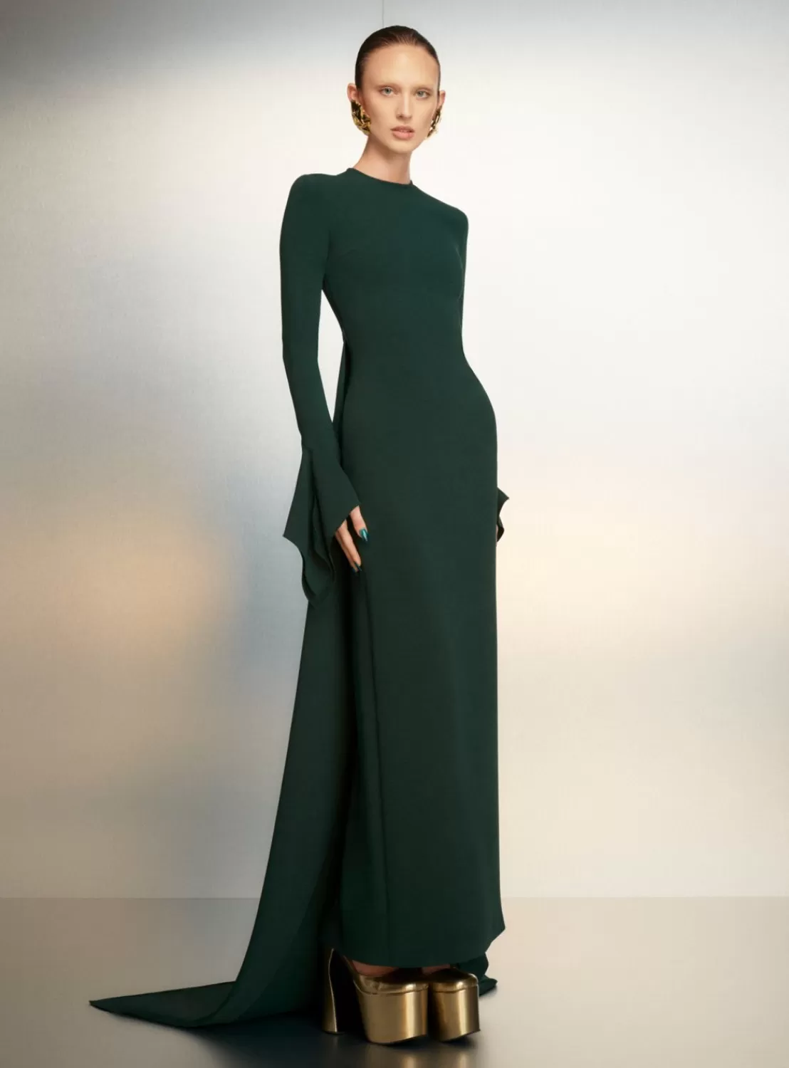 The Blake Maxi Dress In Emerald Green^Solace London Best Sale