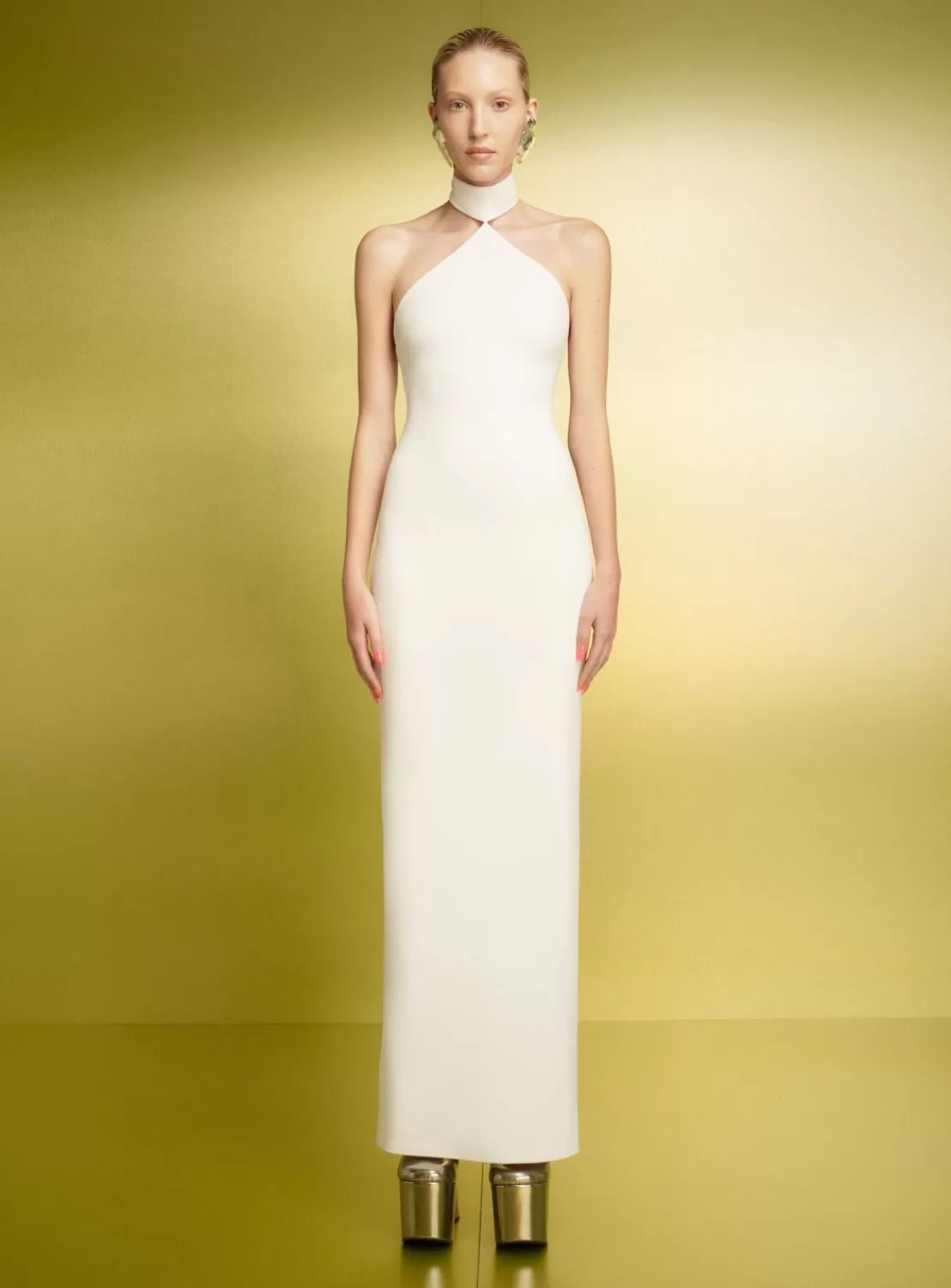 The Blanca Maxi Dress In Cream^Solace London Sale