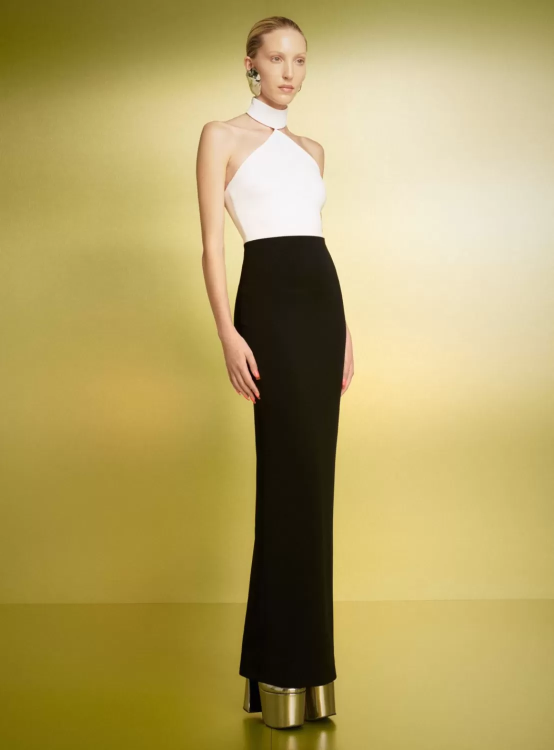 The Blanca Maxi Dress In Cream And Black^Solace London Hot