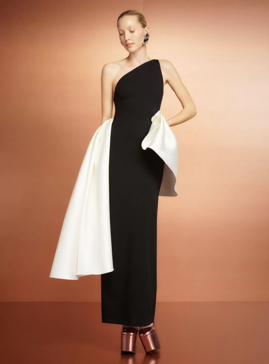 The Calla Maxi Dress In Black And Cream^Solace London Online