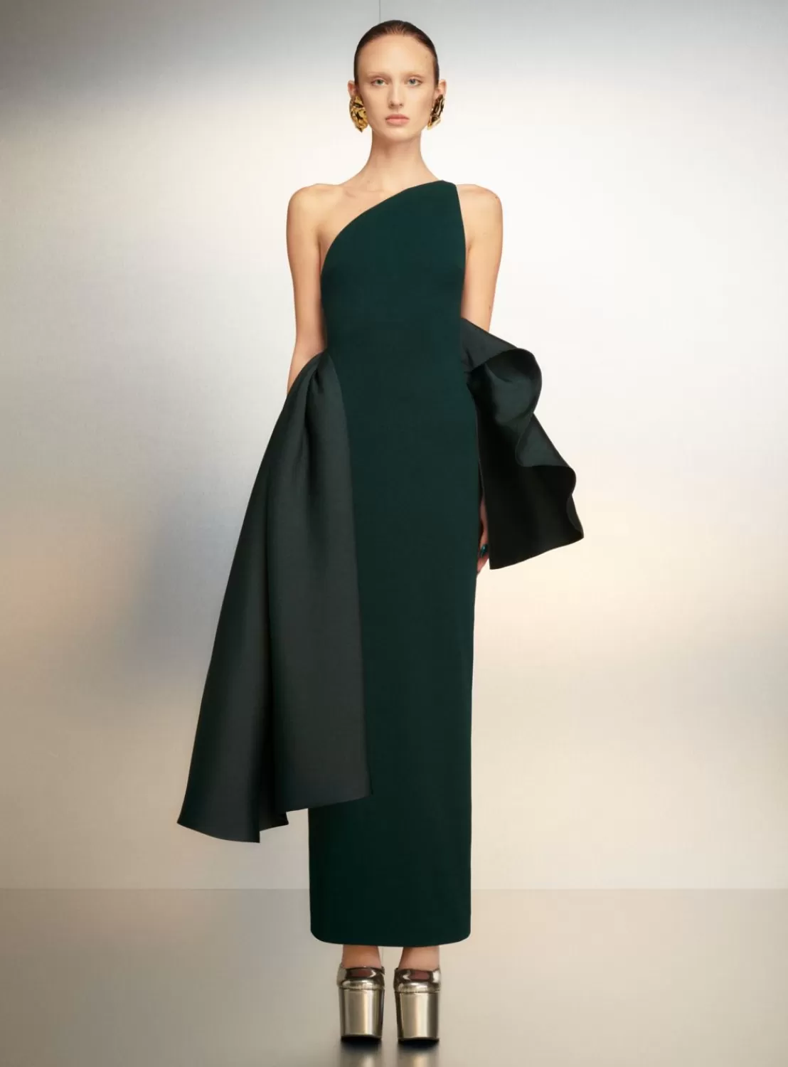 The Calla Maxi Dress In Emerald Green^Solace London Hot