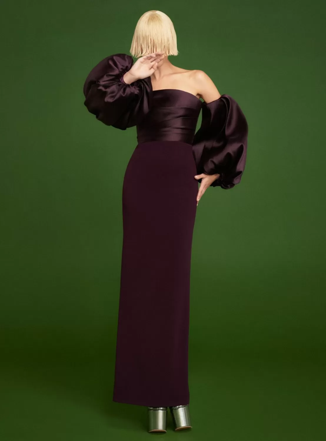 The Carmen Maxi Dress In Plum^Solace London Outlet