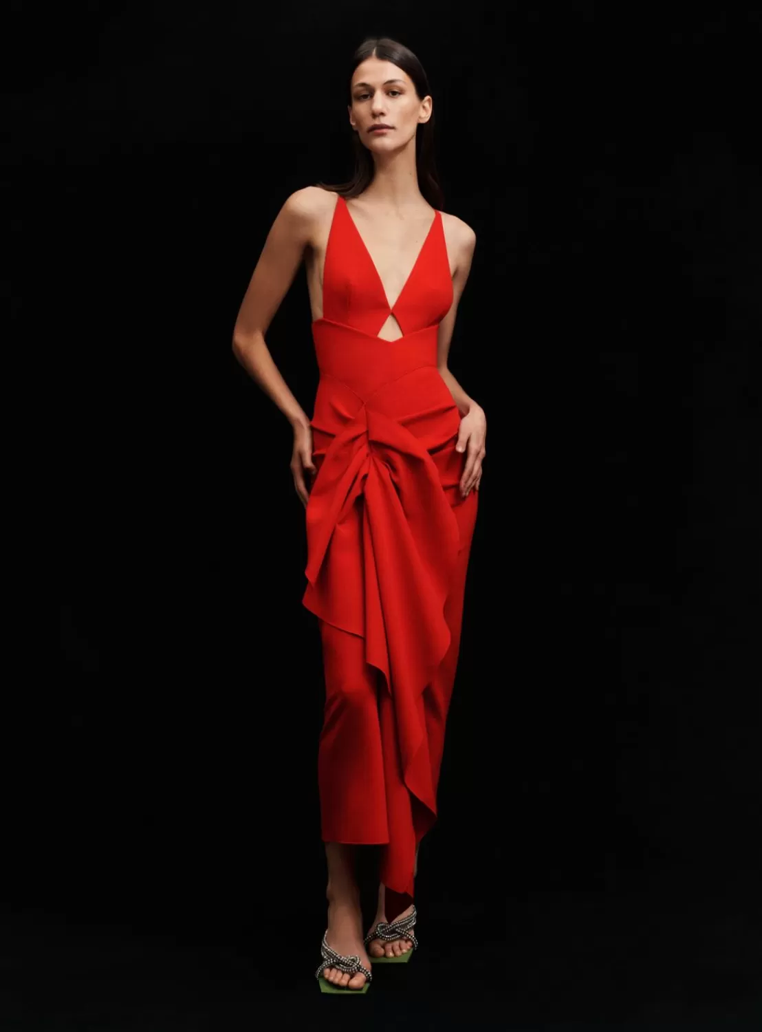 The Cora Midaxi Dress In Red^Solace London Shop