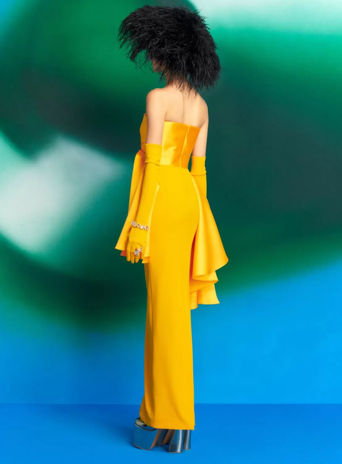 The Darra Maxi Dress In Mustard^Solace London Sale