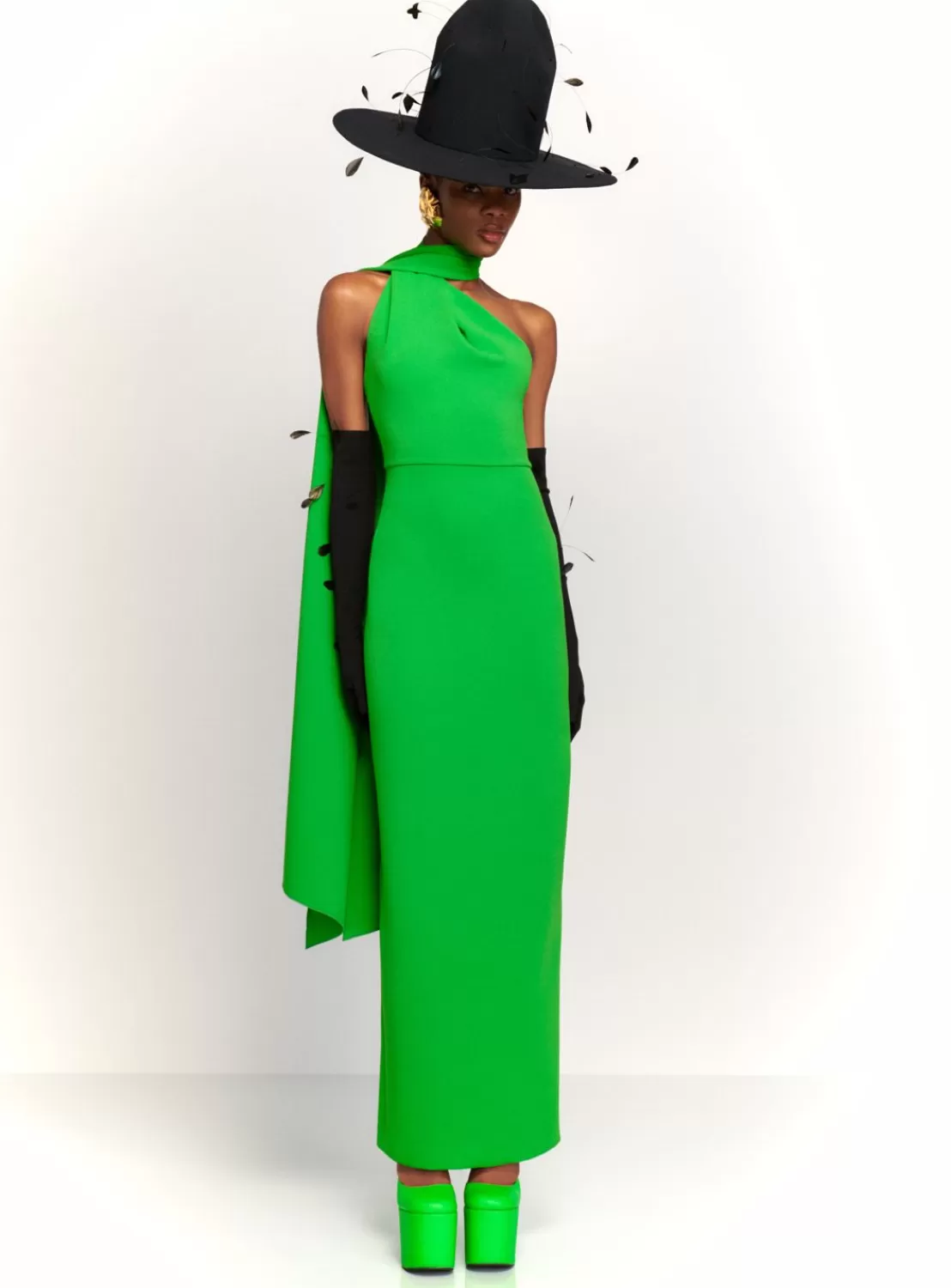 The Demi Maxi Dress In Bright Green^Solace London Online