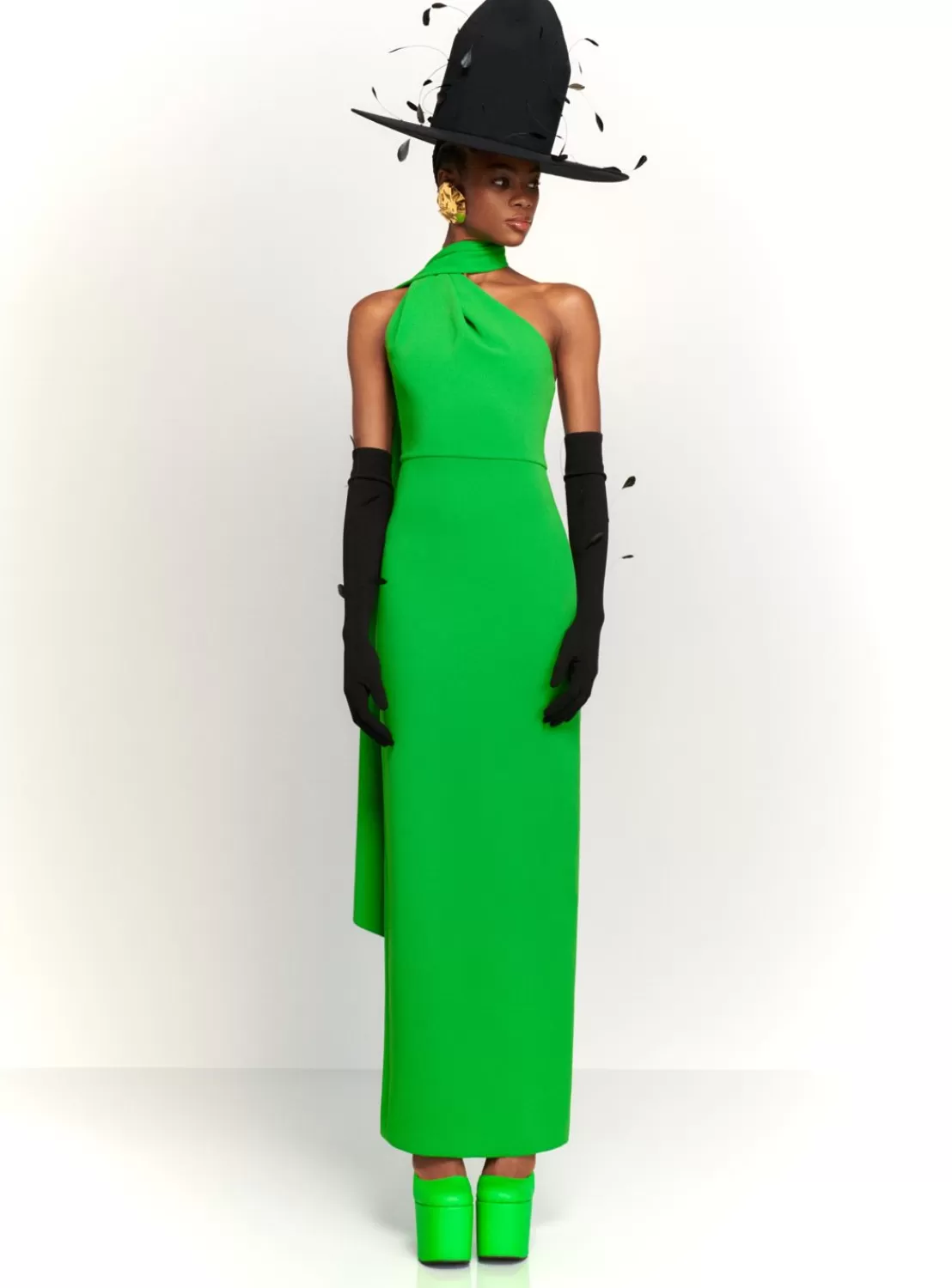 The Demi Maxi Dress In Bright Green^Solace London Online