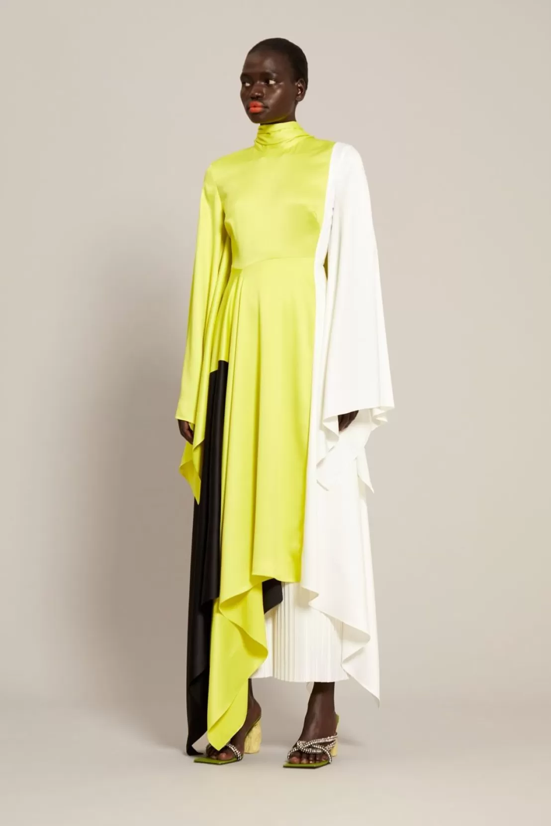 The Ella Dress In Colour Block Sulphur^Solace London Cheap