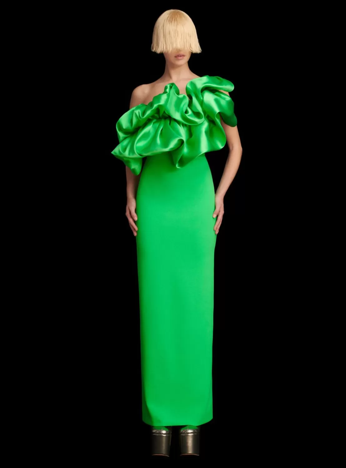 The Ellis Maxi Dress In Bright Green^Solace London Hot