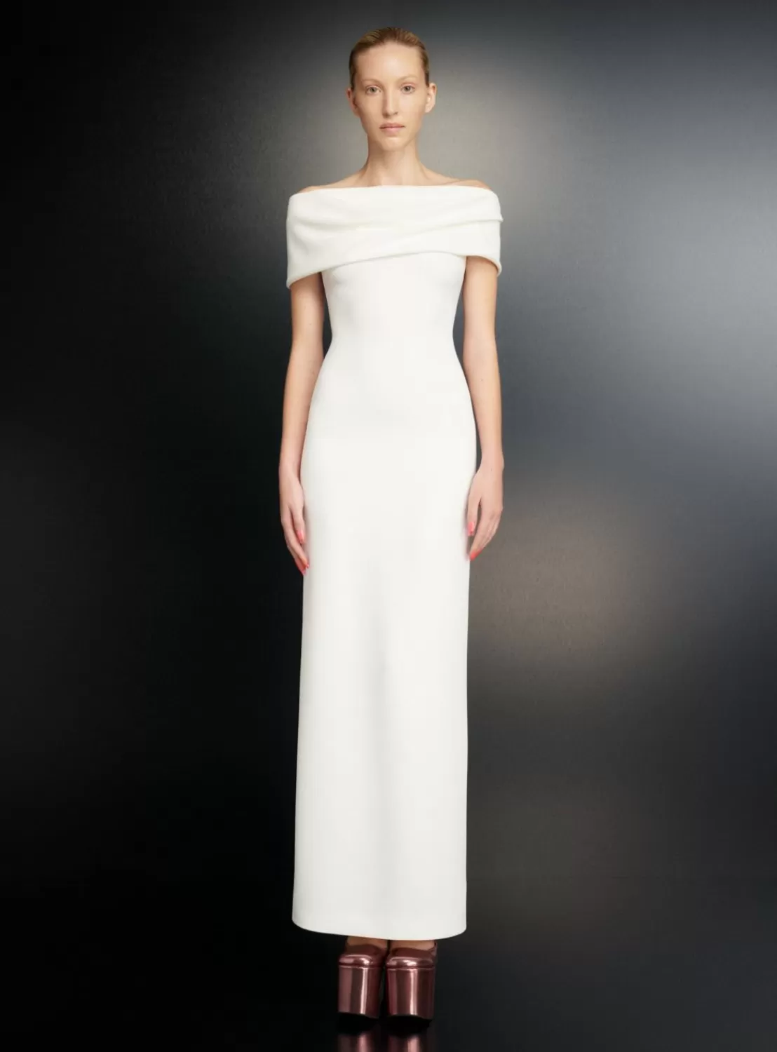 The Eva Maxi Dress In Cream^Solace London Shop