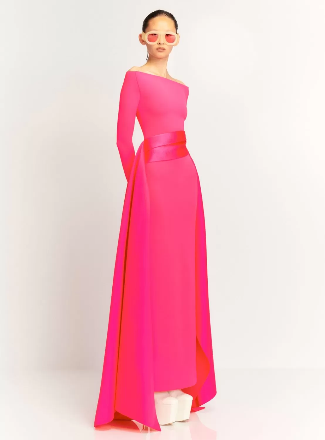 The Irma Maxi Dress In Ultra Pink^Solace London Discount