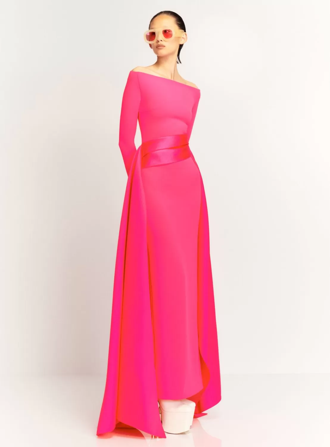 The Irma Maxi Dress In Ultra Pink^Solace London Discount