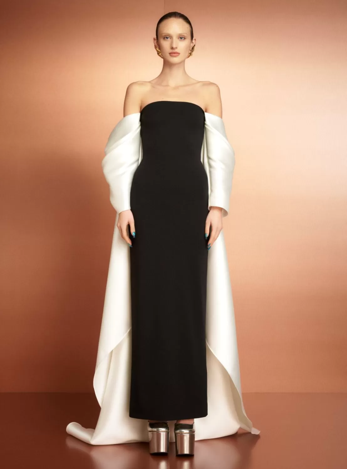 The Kyla Maxi Dress In Black And Cream^Solace London Outlet