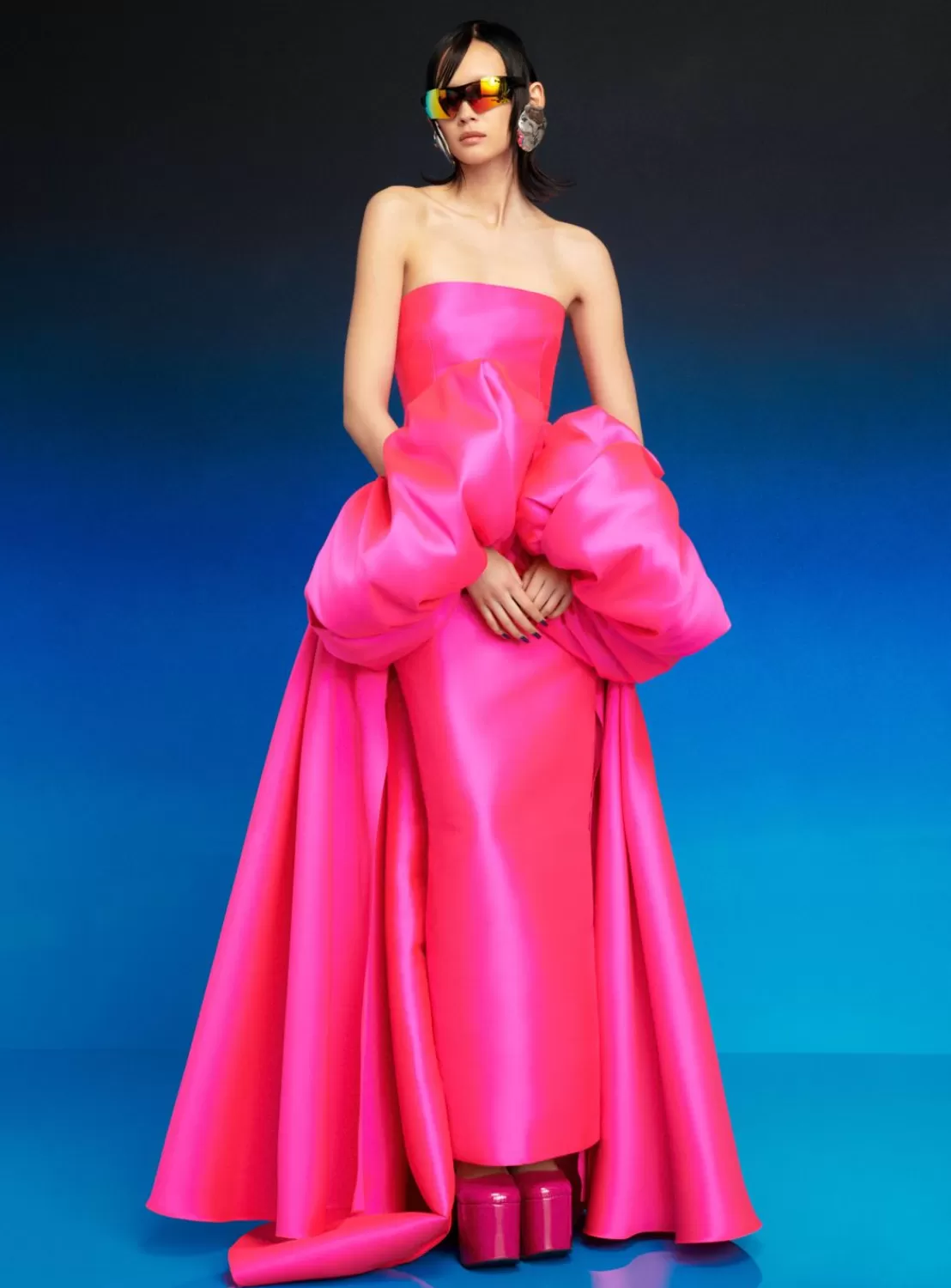 The Lea Maxi Dress In Hot Pink^Solace London New