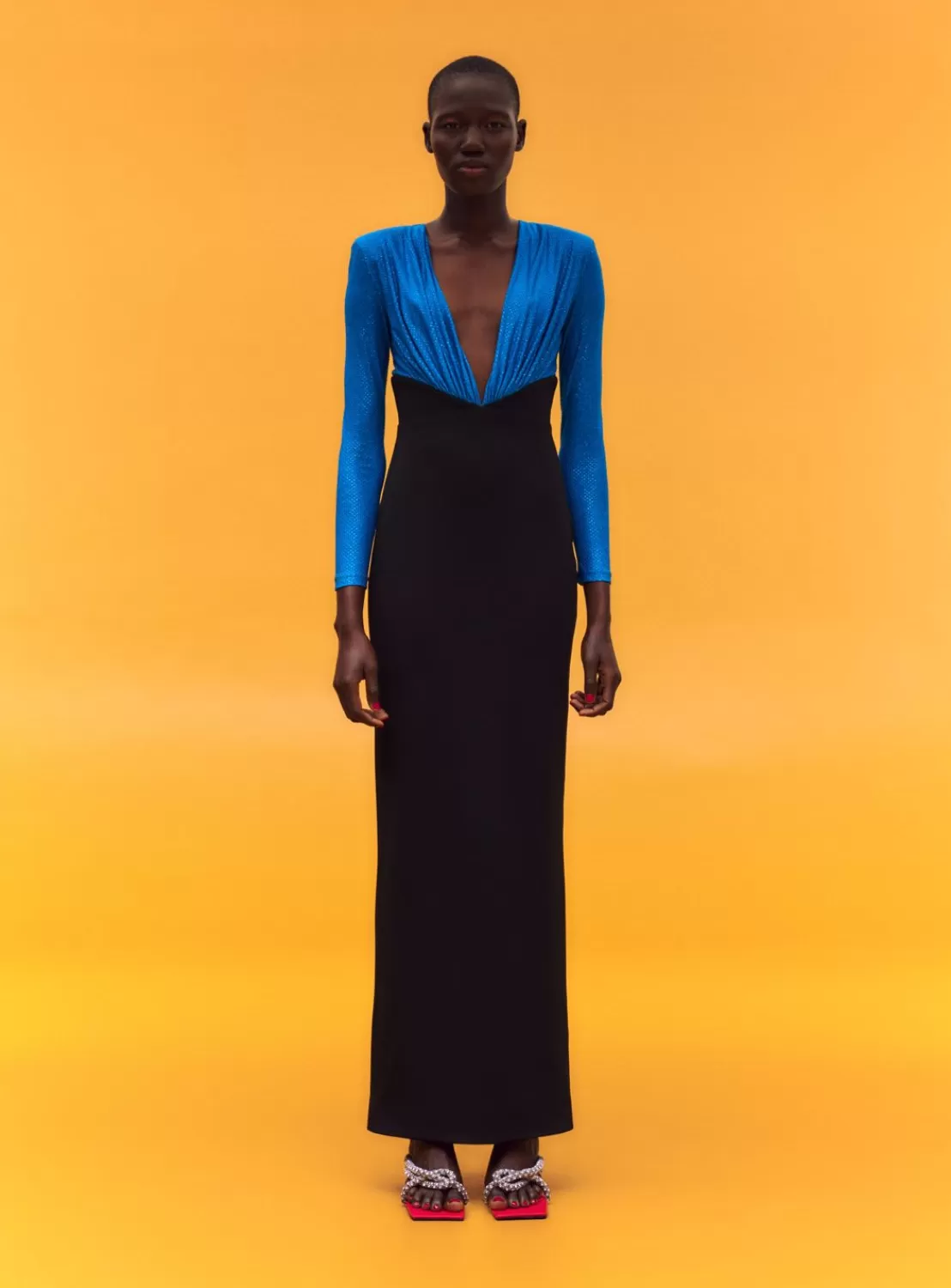 The Lena Maxi Dress In Cerulean Blue^Solace London Shop