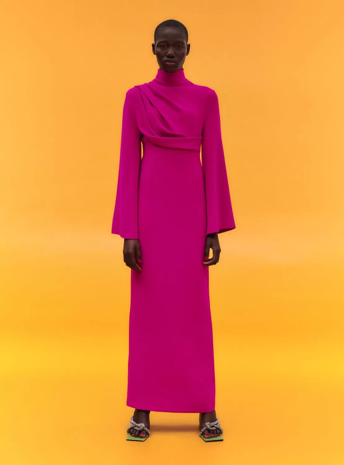 The Lia Maxi Dress In Fuchsia^Solace London Fashion