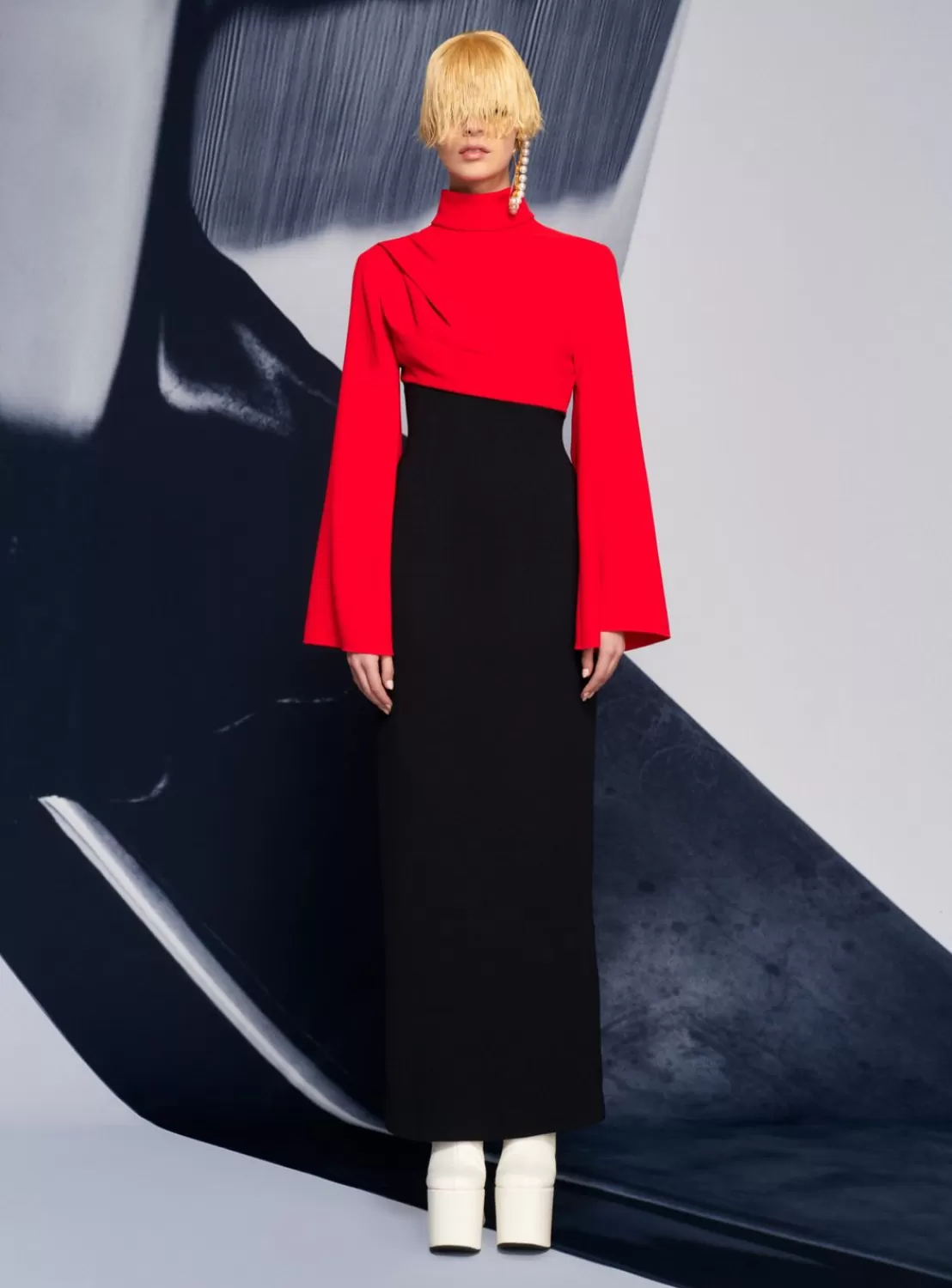 The Lia Maxi Dress In Red & Black^Solace London Fashion