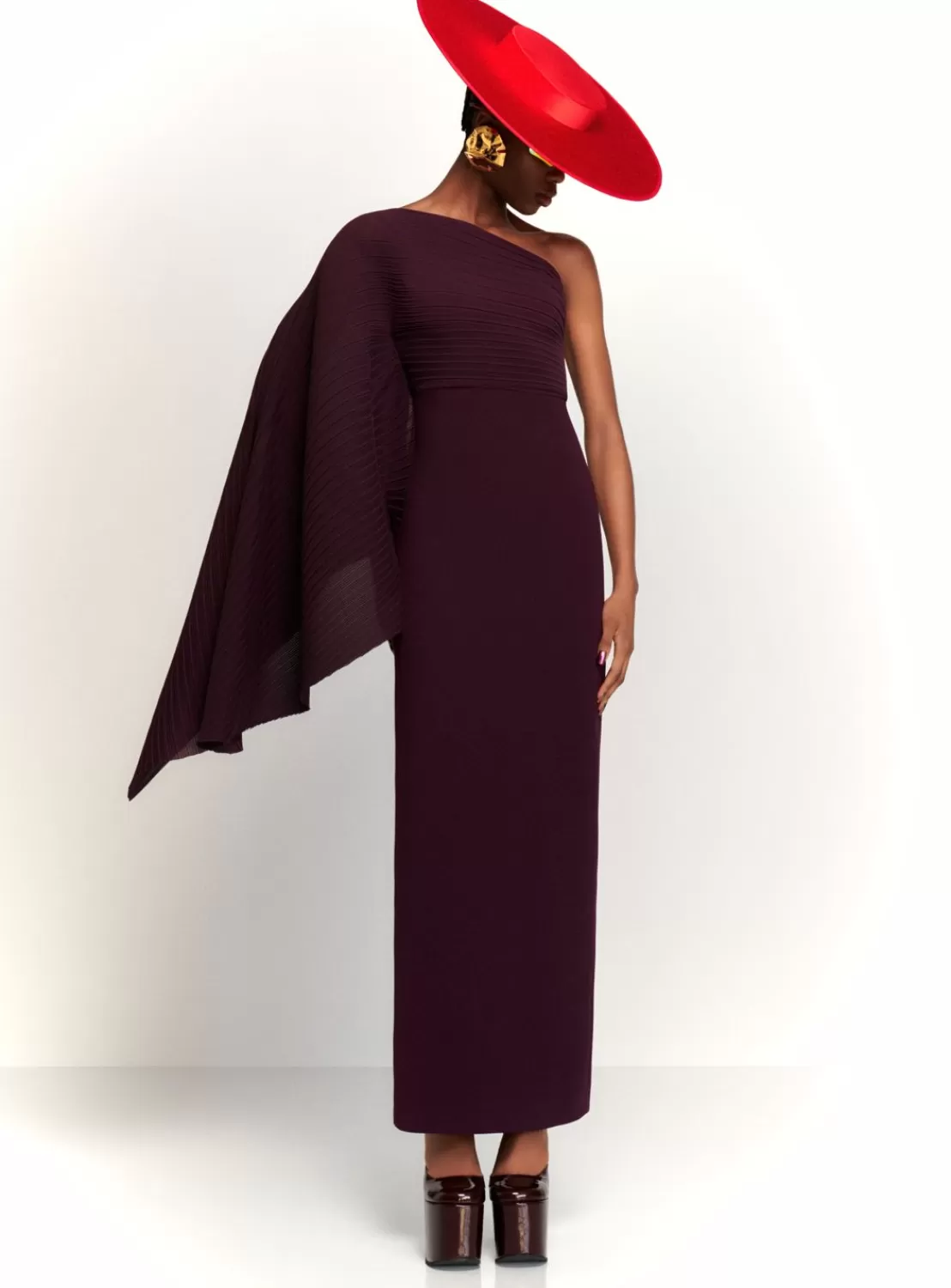 The Lillia Maxi Dress In Plum^Solace London New