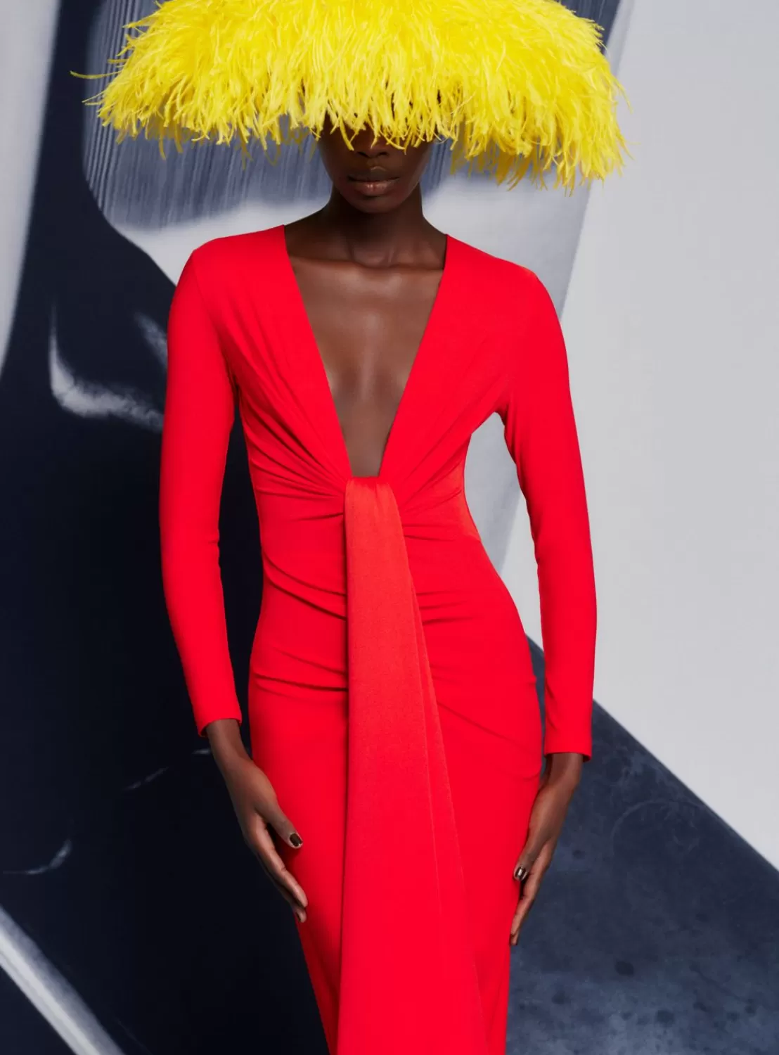 The Lorena Midi Dress In Red^Solace London Outlet