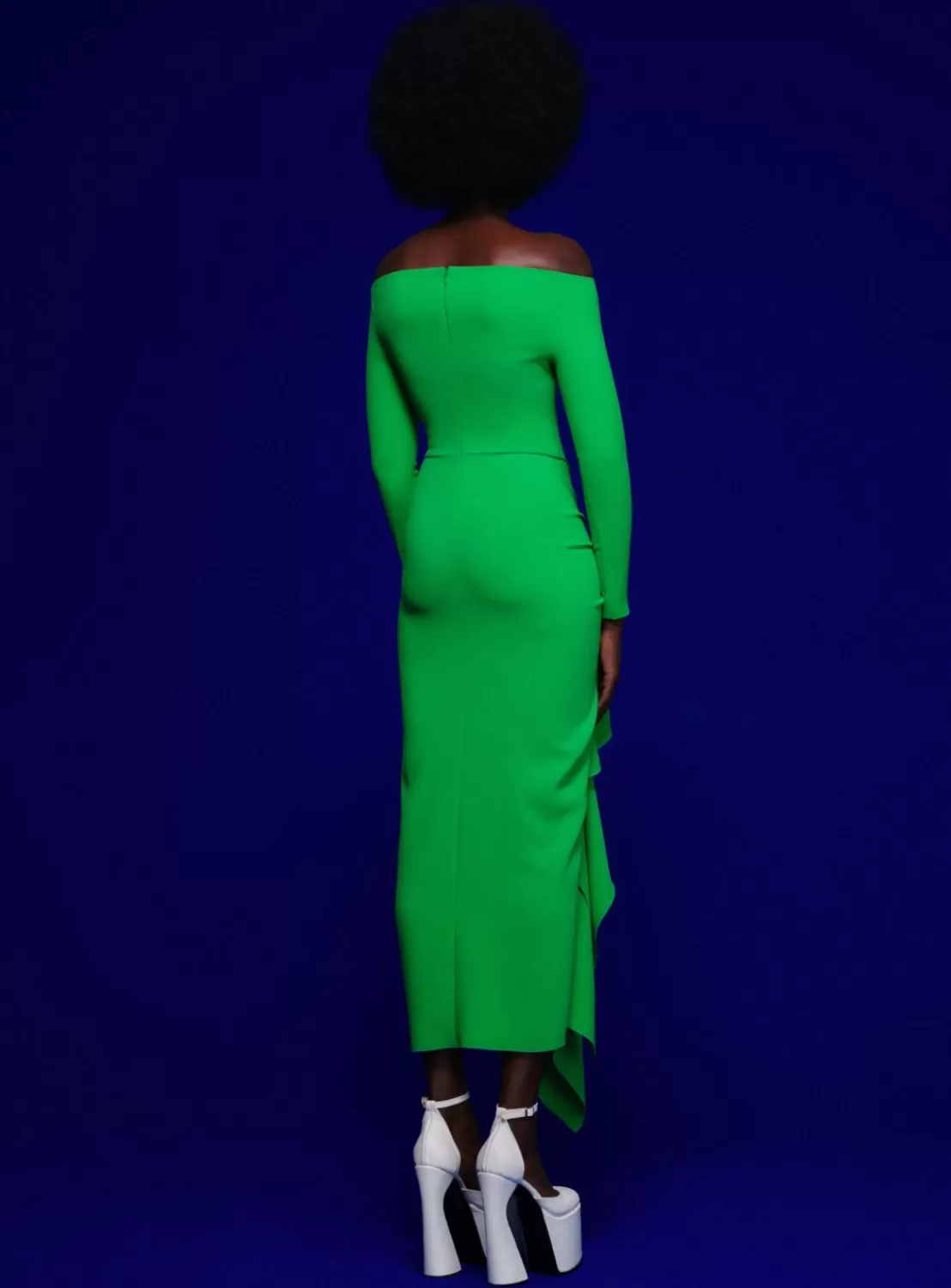 The Lotus Midaxi Dress In Green^Solace London Best Sale