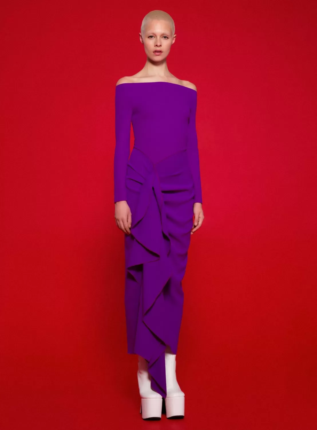 The Lotus Midaxi Dress In Purple^Solace London Flash Sale