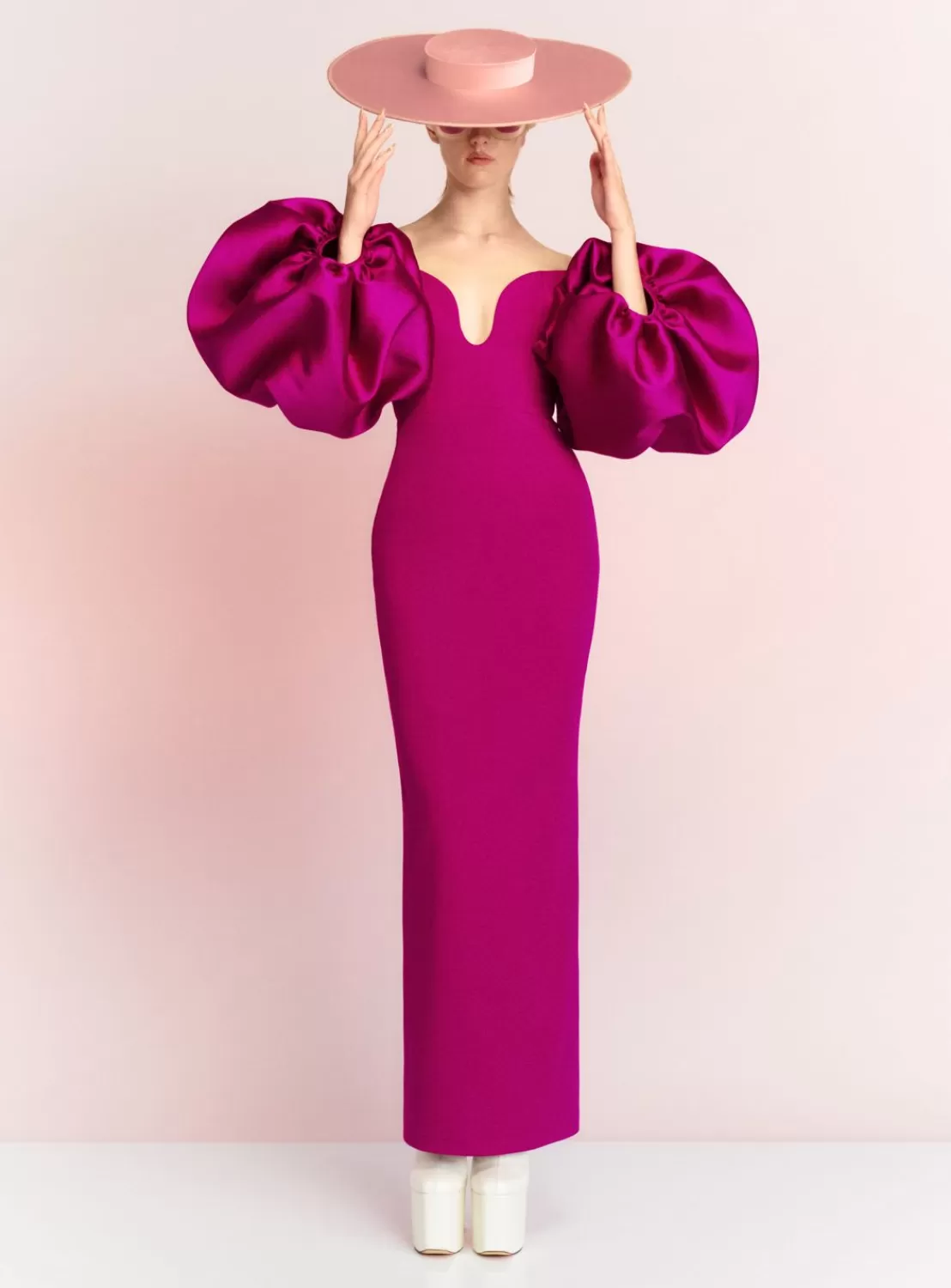 The Mora Maxi Dress In Fuchsia^Solace London Outlet