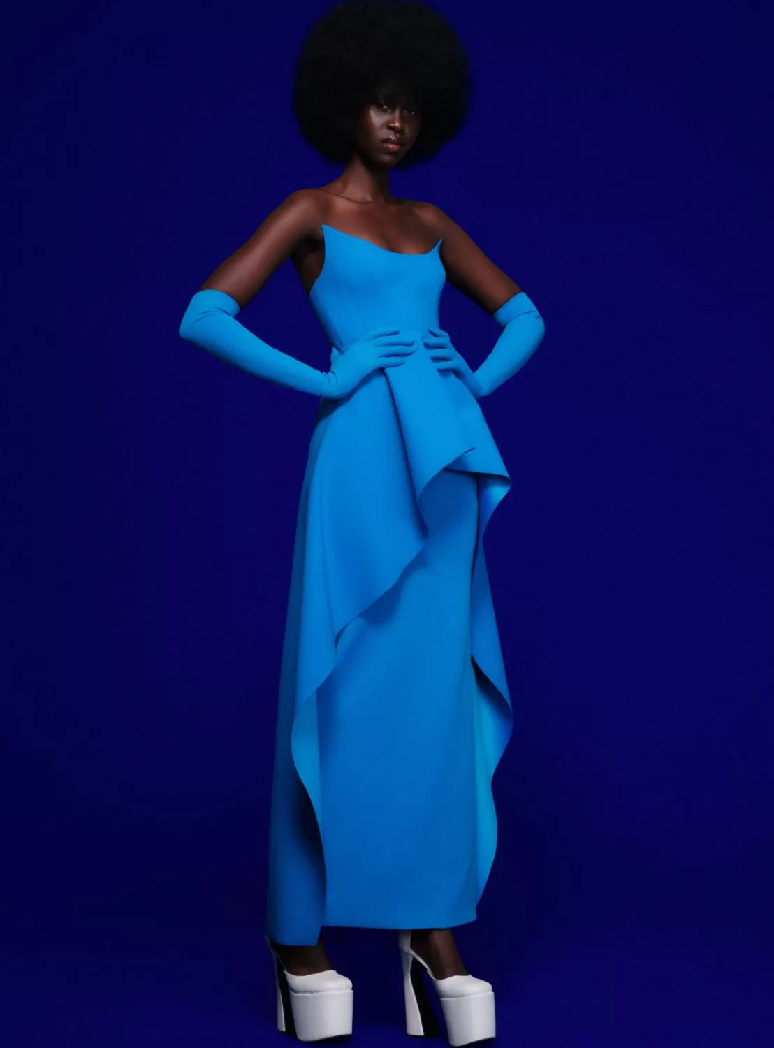 The Omara Maxi Dress In Azure^Solace London Sale