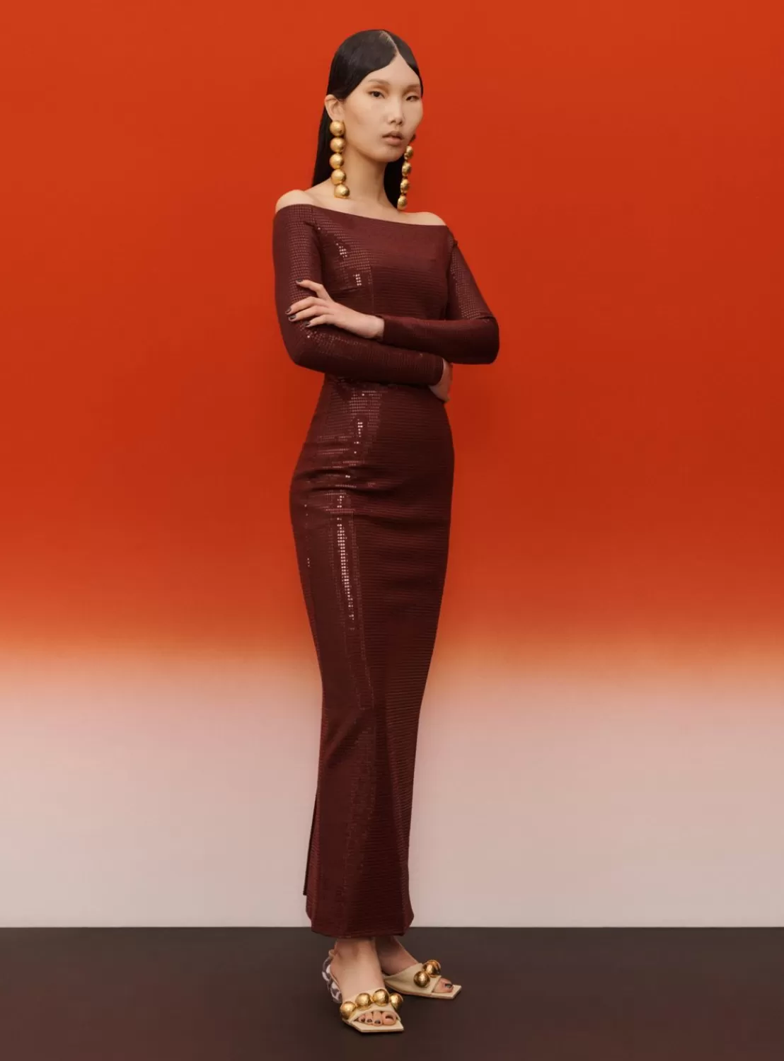 The Ruby Maxi Dress In Aubergine^Solace London Discount