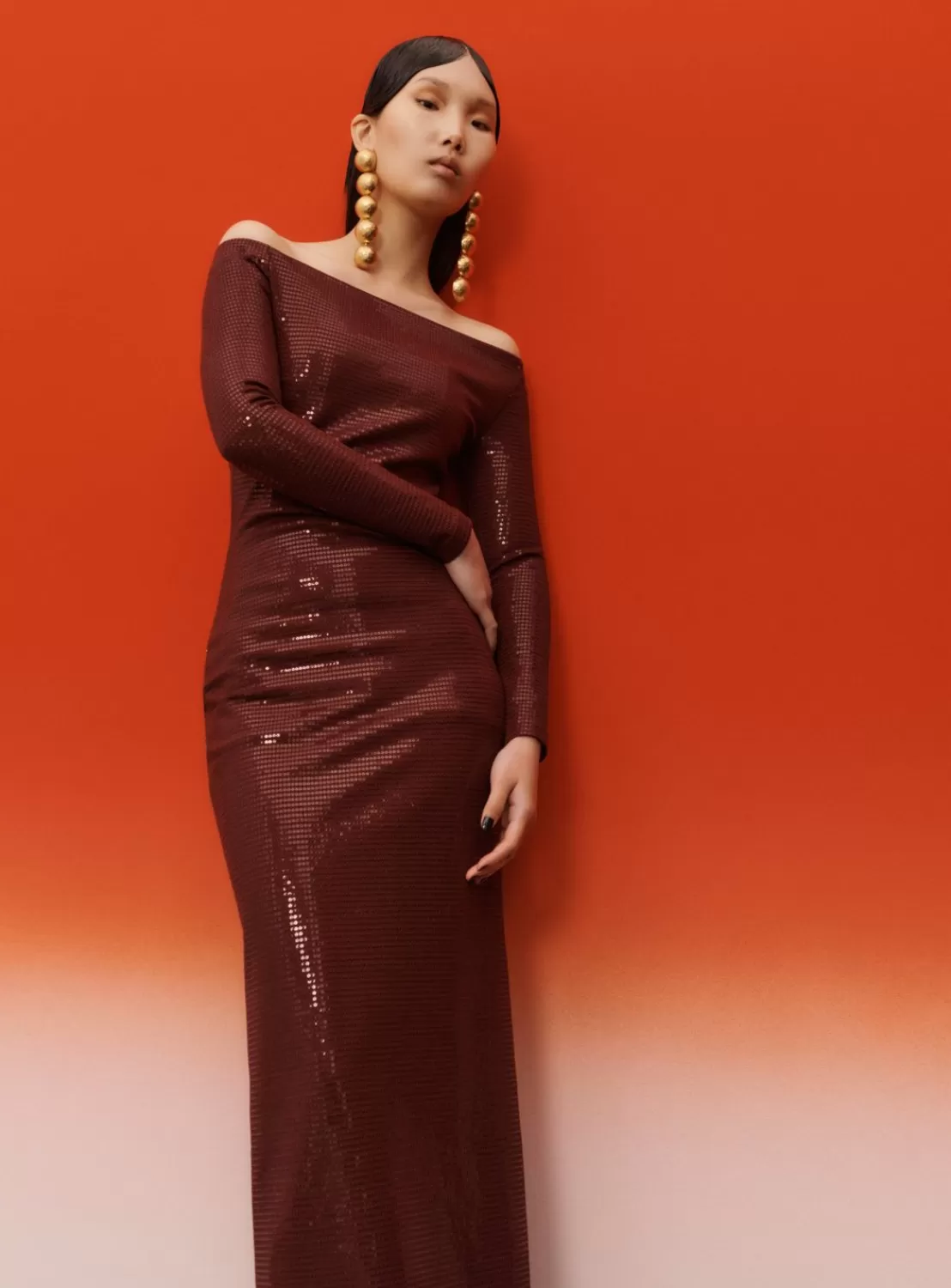 The Ruby Maxi Dress In Aubergine^Solace London Discount