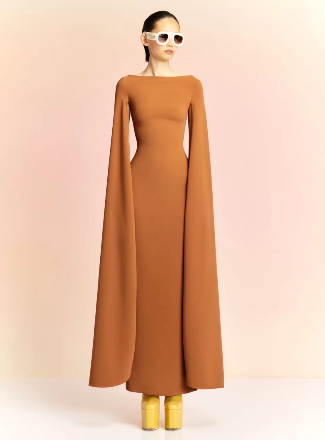 The Sadie Maxi Dress In Caramel^Solace London New