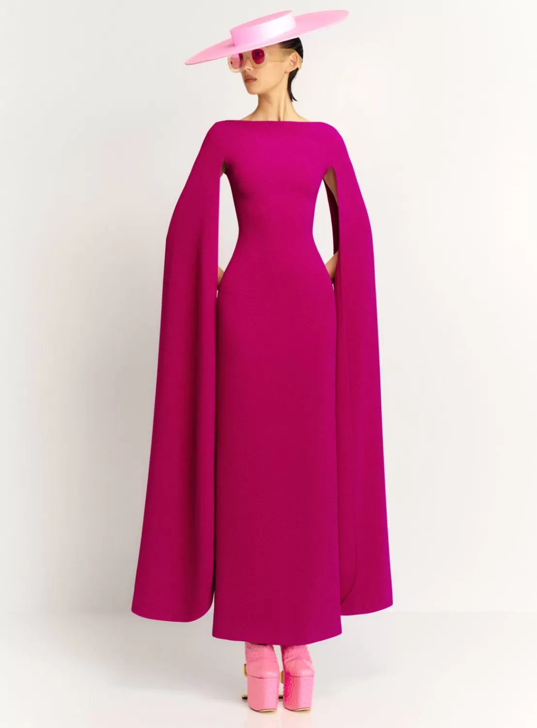 The Sadie Maxi Dress In Fuchsia^Solace London Best