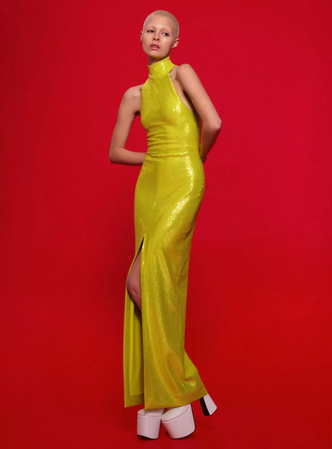 The Santina Maxi Dress In Citrus^Solace London Hot