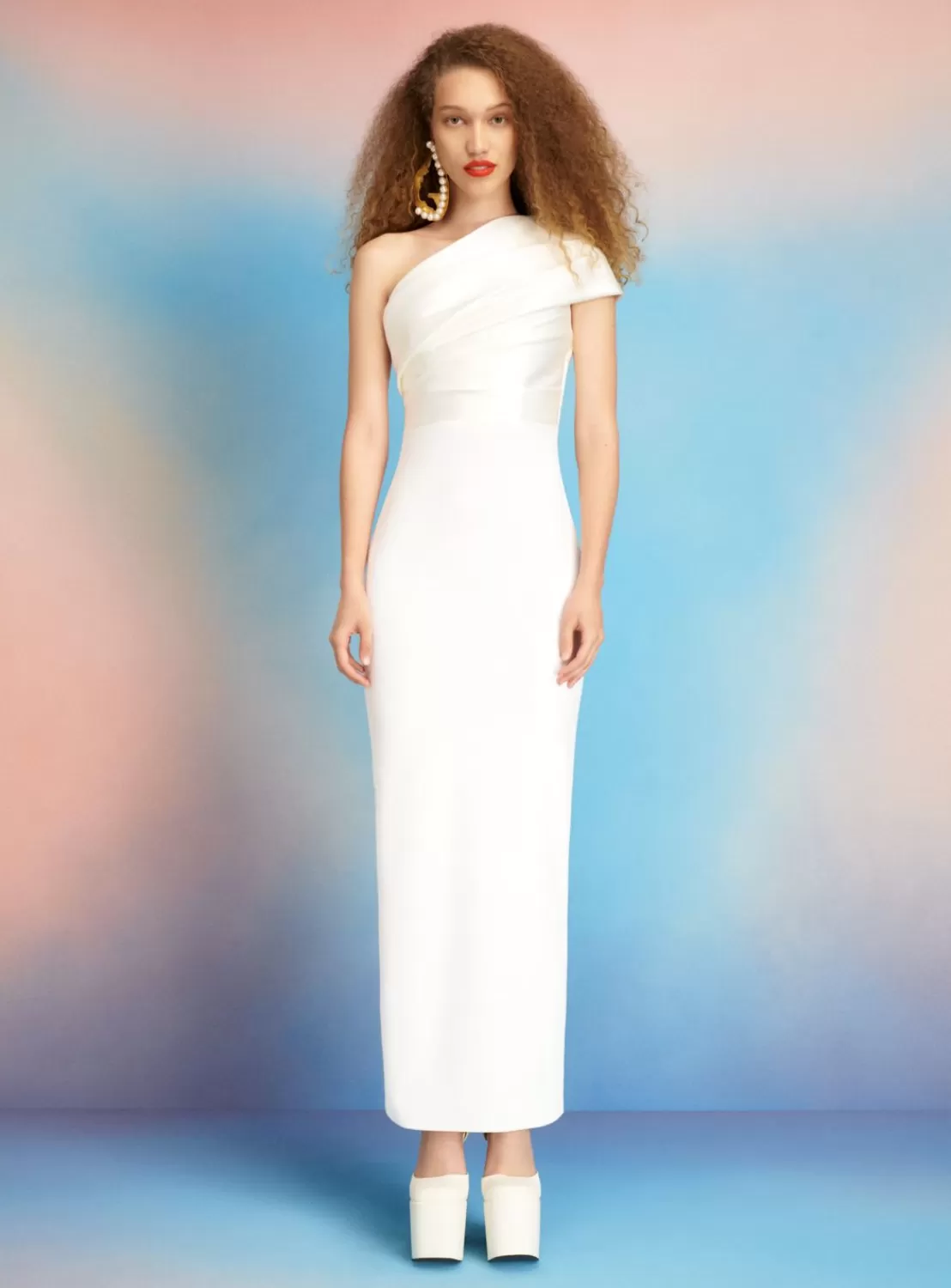 The Selia Maxi Dress In Cream^Solace London New