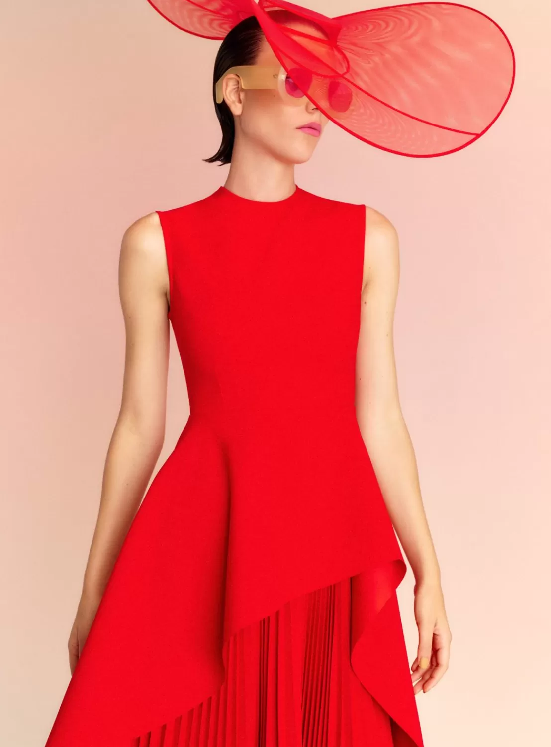 The Severny Midi Dress In Red^Solace London Fashion