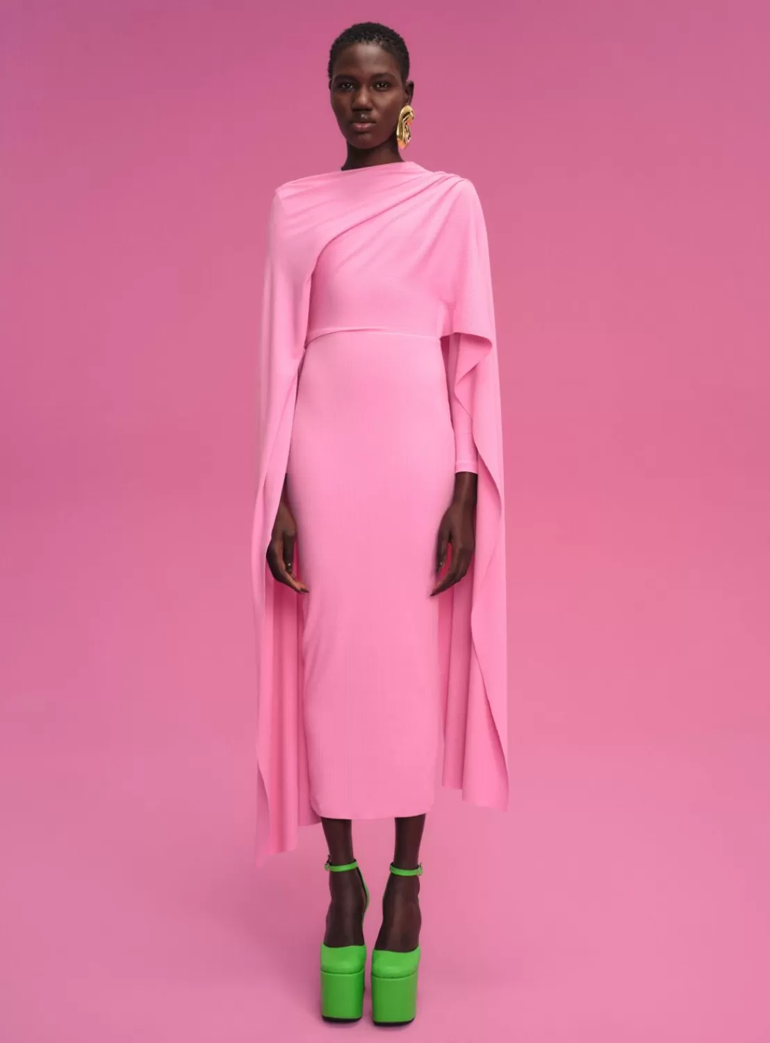 The Tilda Midi Dress In Bubblegum^Solace London New