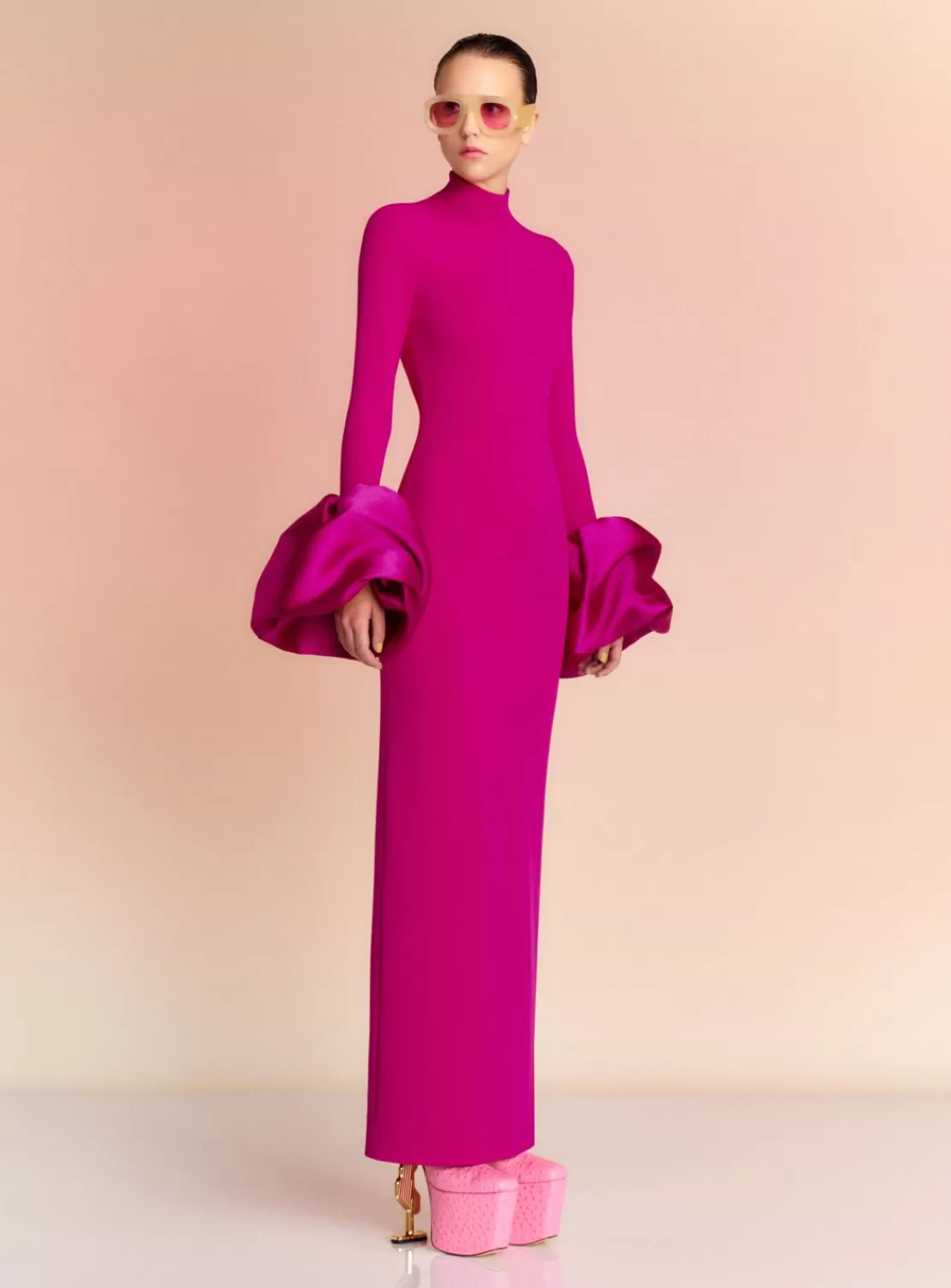 The Viviana Maxi Dress In Fuchsia^Solace London Sale